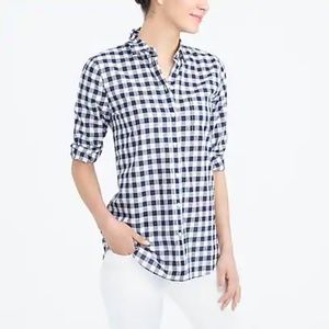J.Crew Fac. Gingham classic button-down shirt sz M
